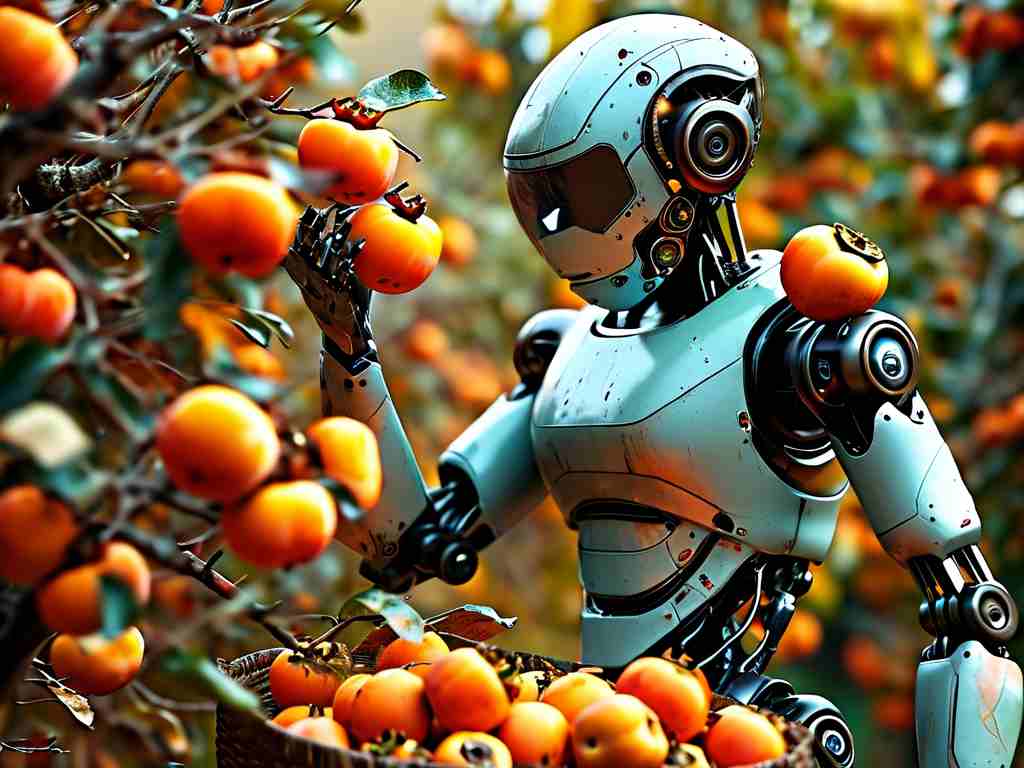 Robotic Persimmon Harvesting Technology Advances